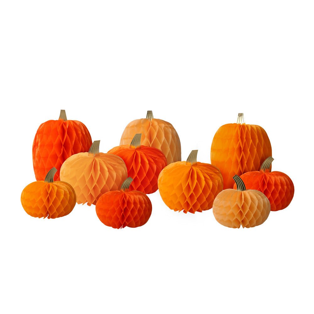 COMING SOON: Meri Meri Party Honeycomb Pumpkins - bubblegum market