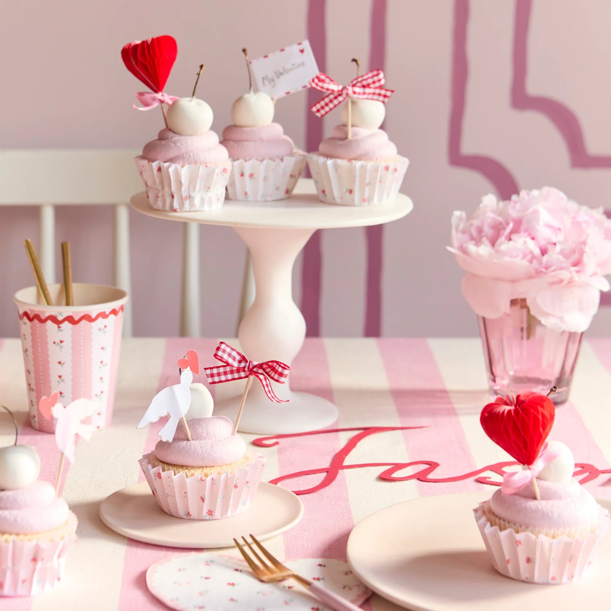 COMING SOON: Meri Meri Party Lovebird Cupcake Kit - bubblegum market
