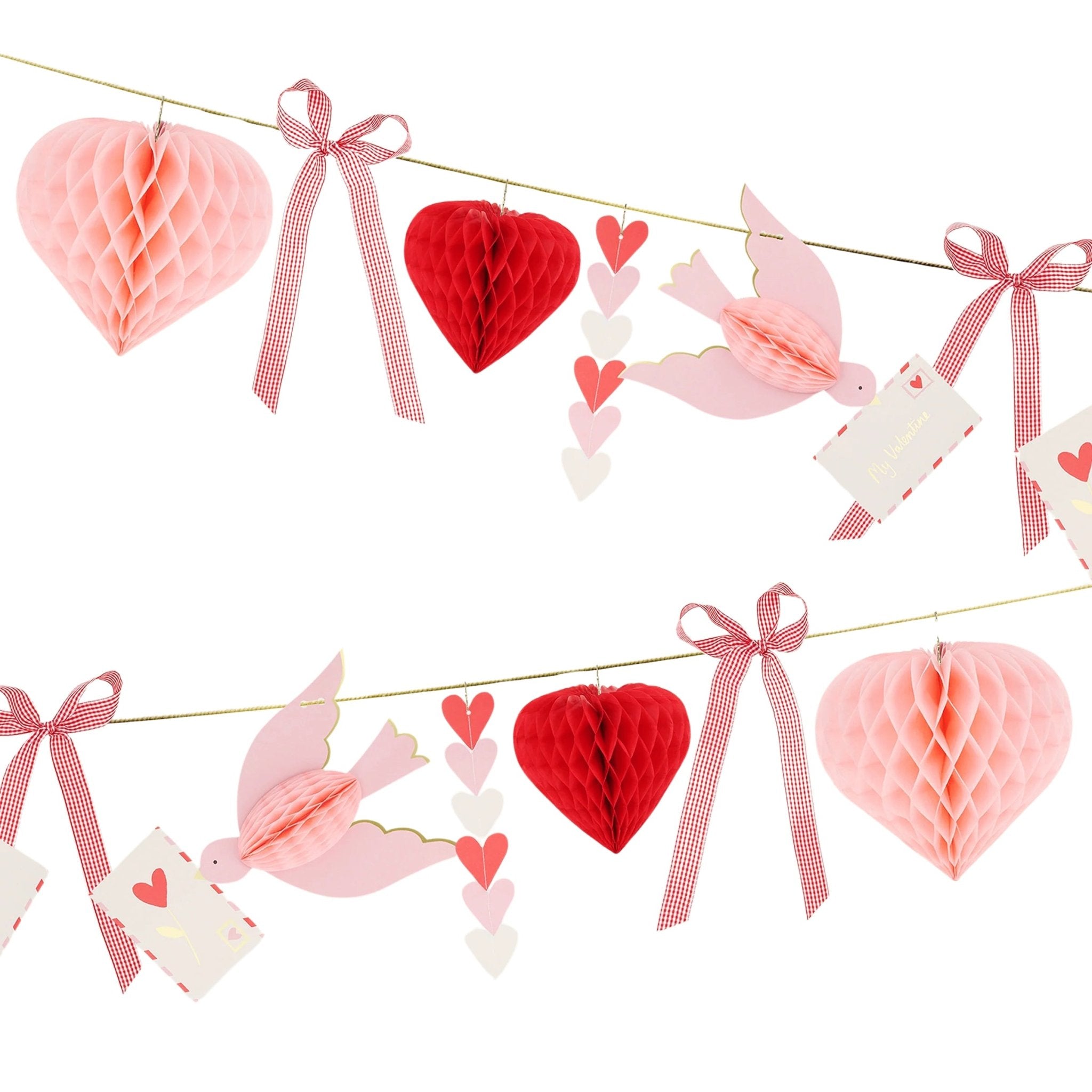 COMING SOON: Meri Meri Party Lovebird Garland - bubblegum market