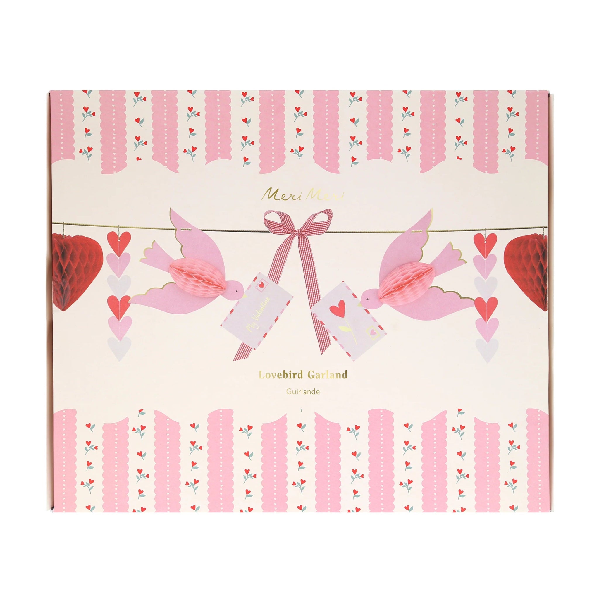 COMING SOON: Meri Meri Party Lovebird Garland - bubblegum market