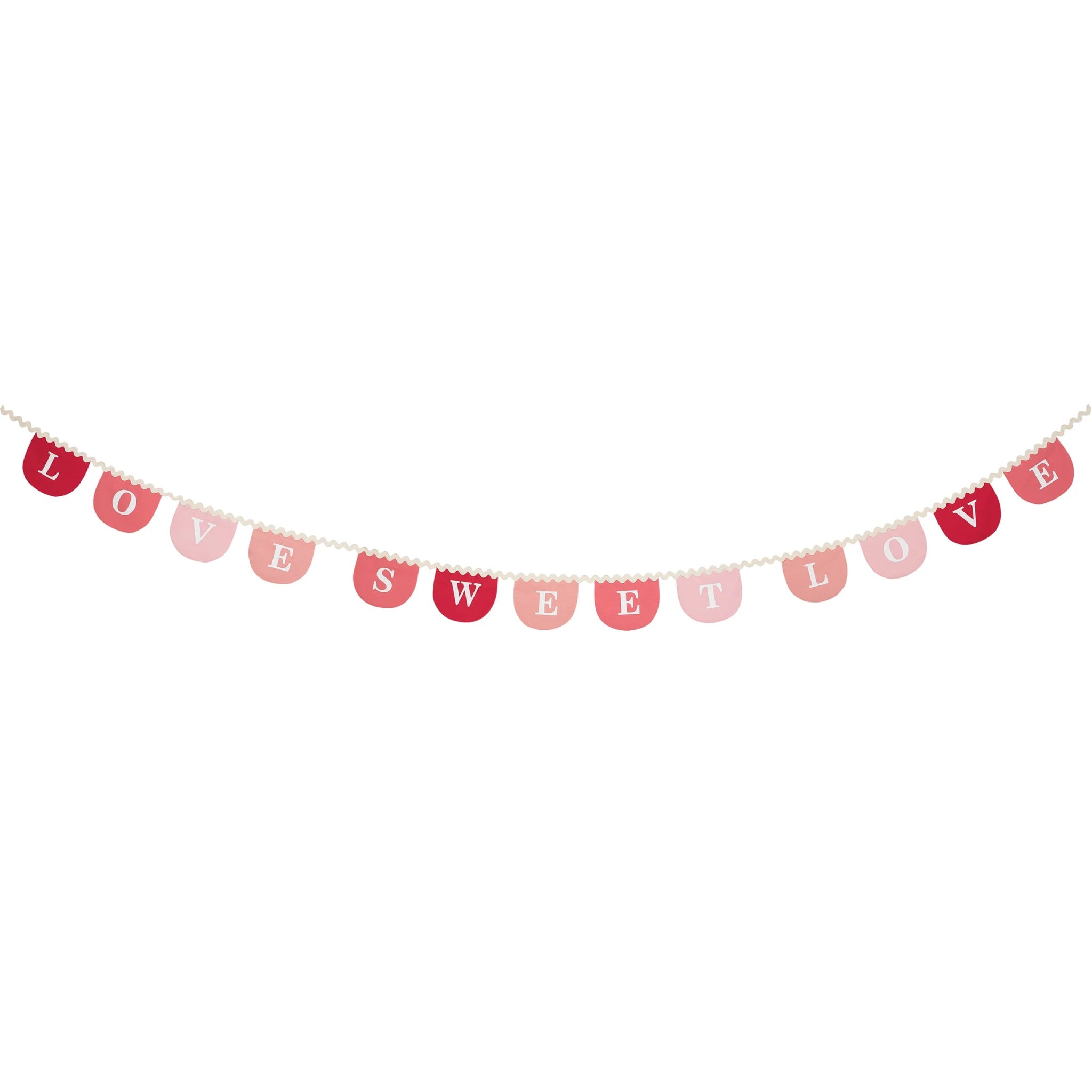 COMING SOON: Meri Meri Party Valentine's Fabric Garland - bubblegum market