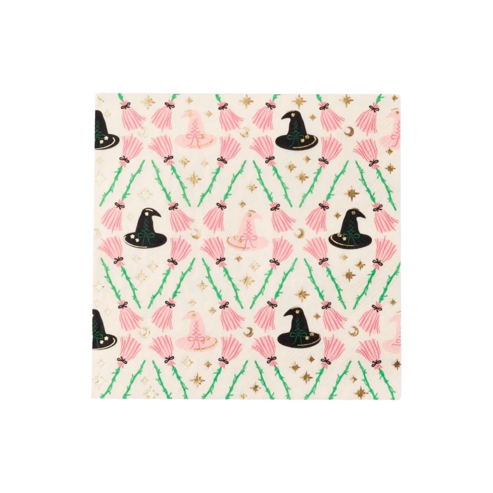 COMING SOON: Witch Hat & Broom Large Napkins - bubblegum market