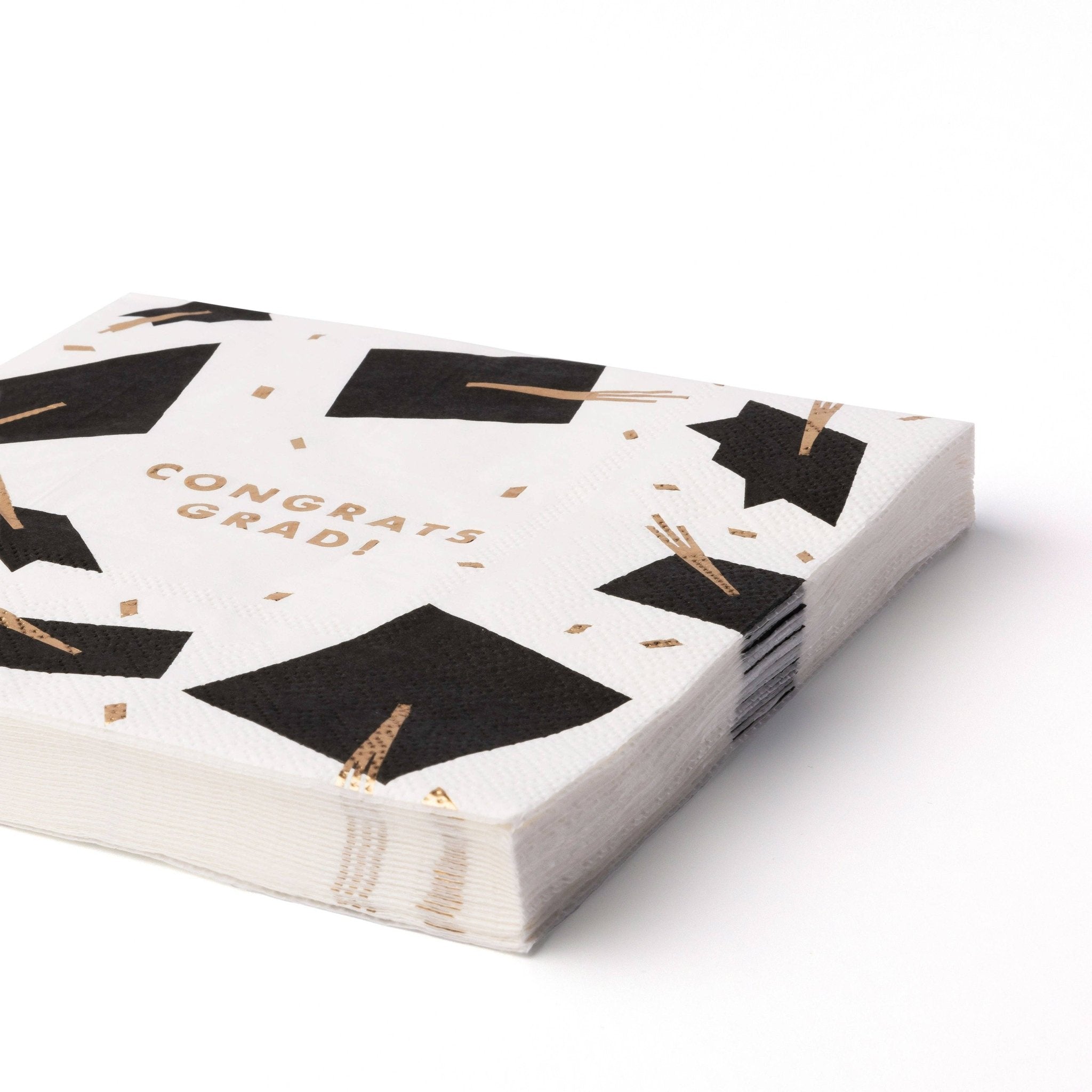 CONGRATS GRAD Tassel Lunch Napkins - bubblegum market