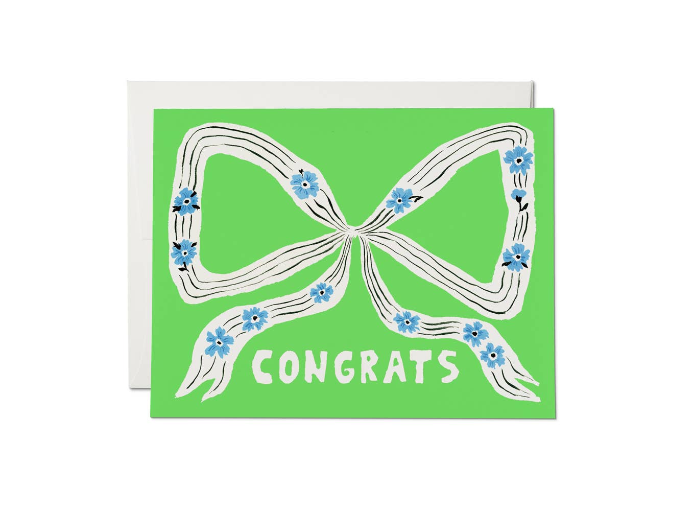 Congrats Perfect Bow Greeting Card - bubblegum market
