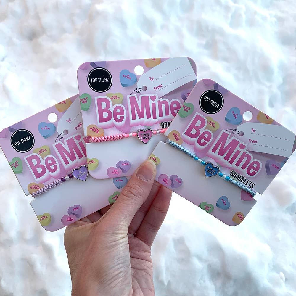 Conversation Heart Valentine Bracelets - bubblegum market
