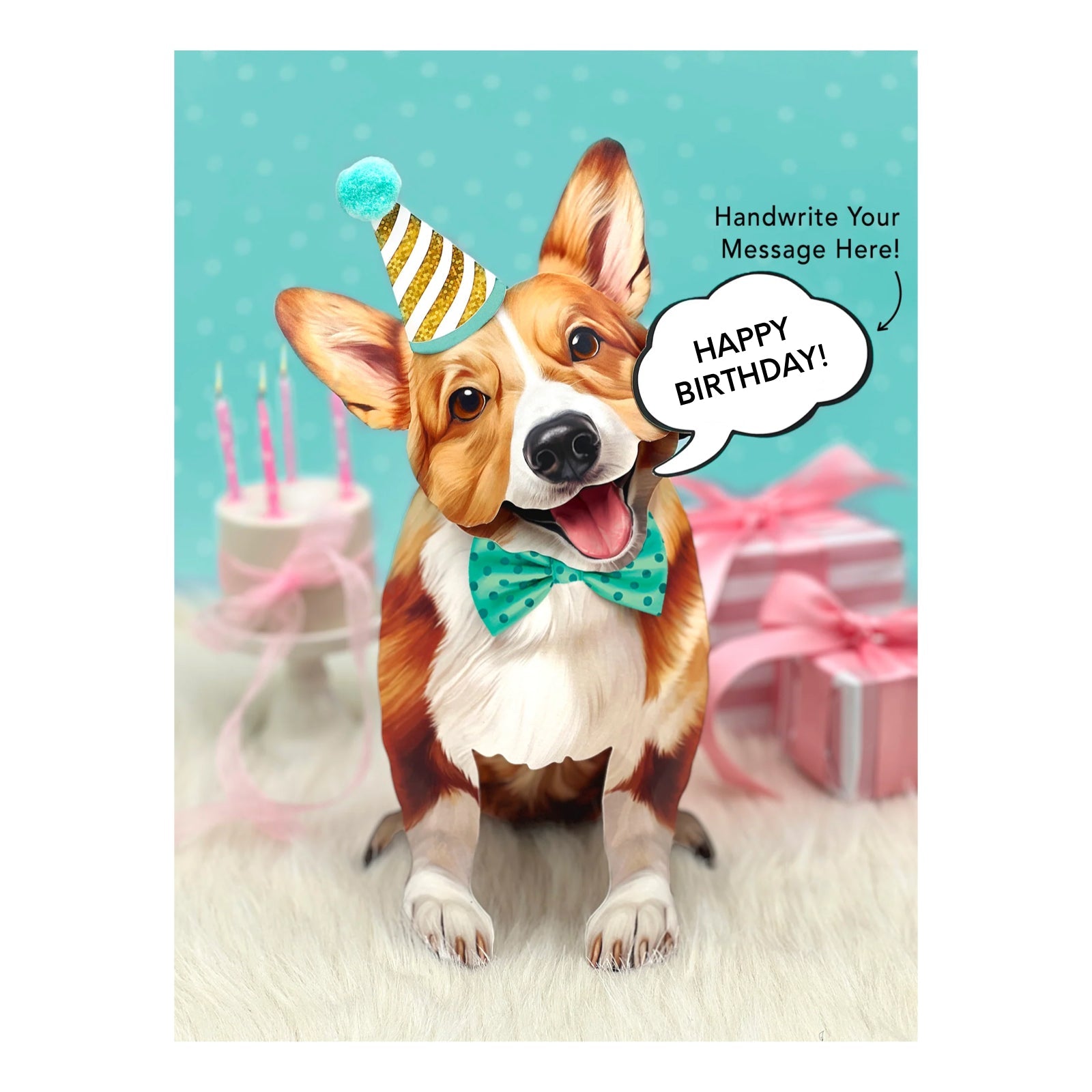 Corgi Pop - Up Pet Card - bubblegum market