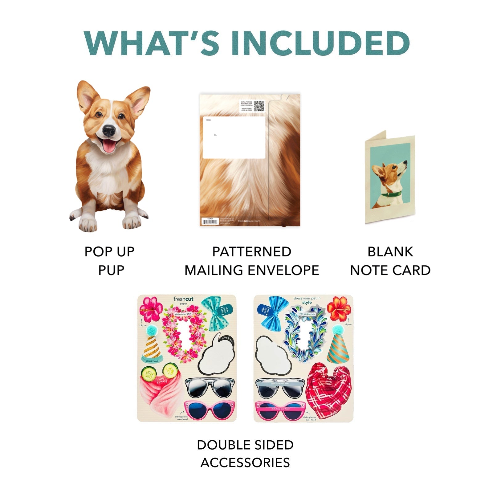 Corgi Pop - Up Pet Card - bubblegum market