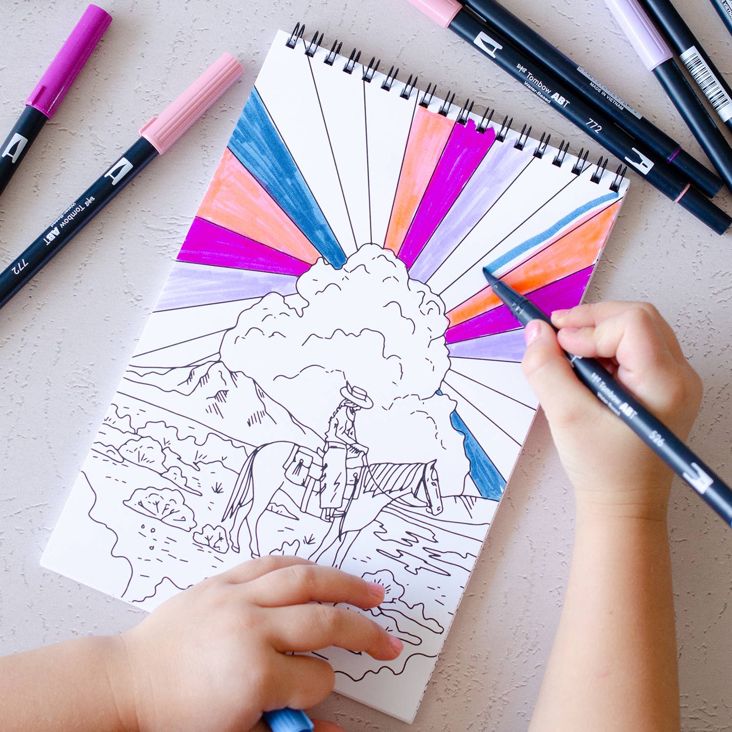 Cosmic Cowgirl Premium Coloring Book - bubblegum market