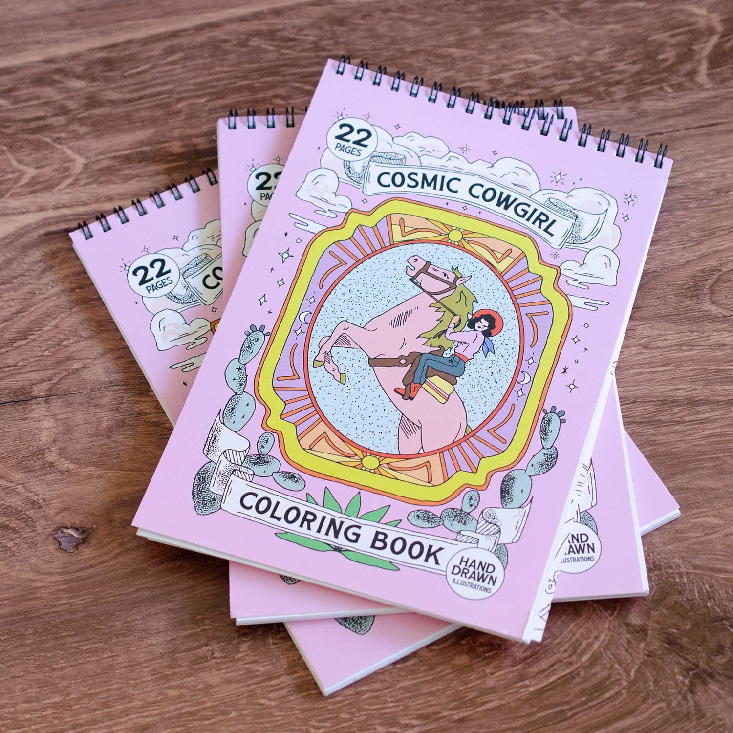 Cosmic Cowgirl Premium Coloring Book - bubblegum market