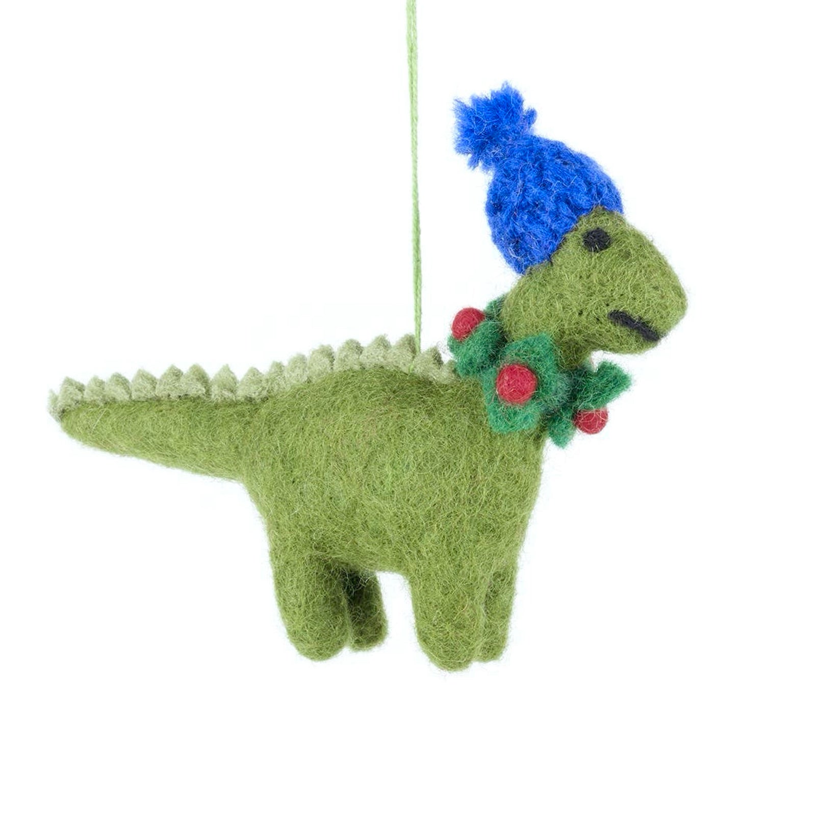 Cosy Dinosaur Felt Ornament 4.25" - bubblegum market