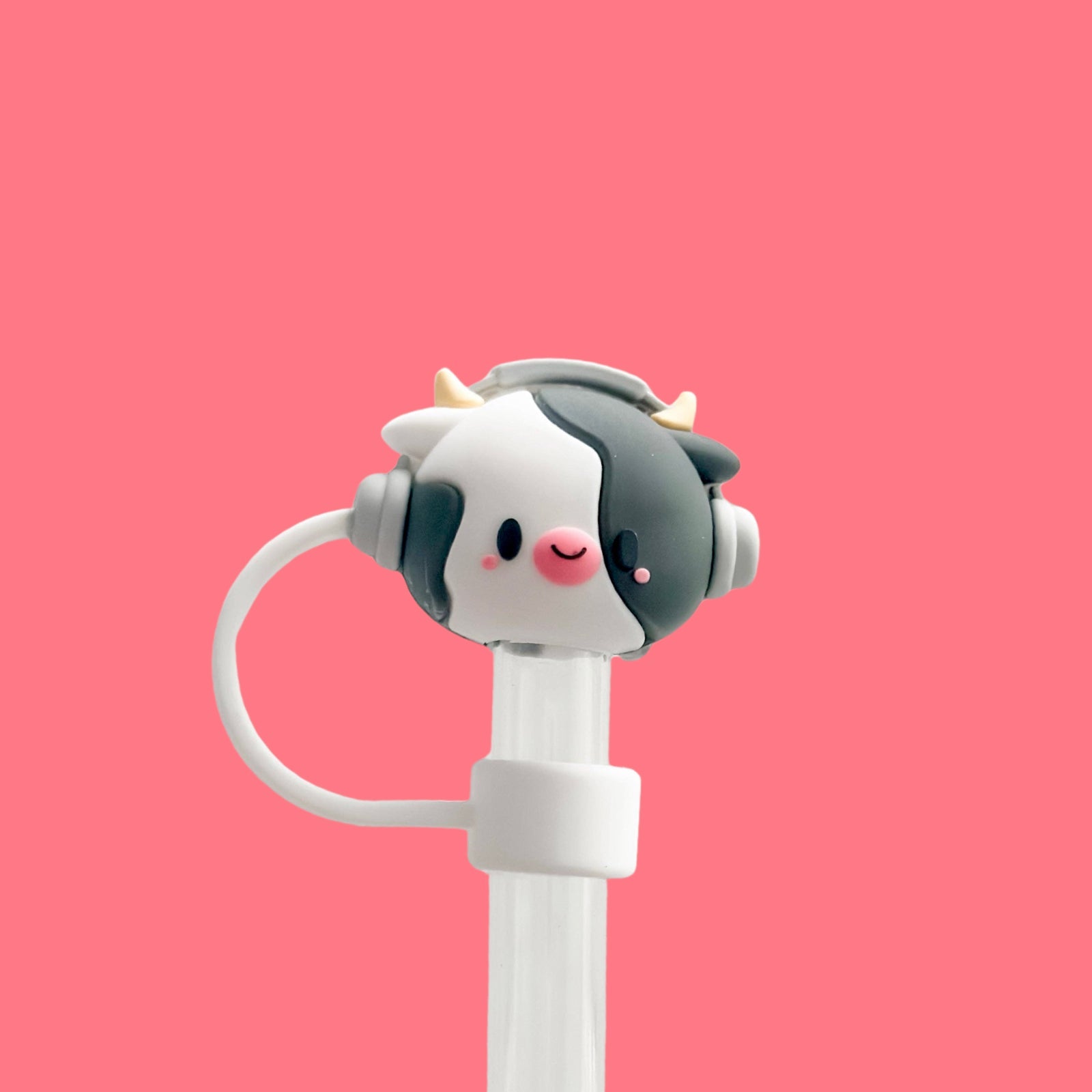 Cow Straw Cover 10MM - bubblegum market