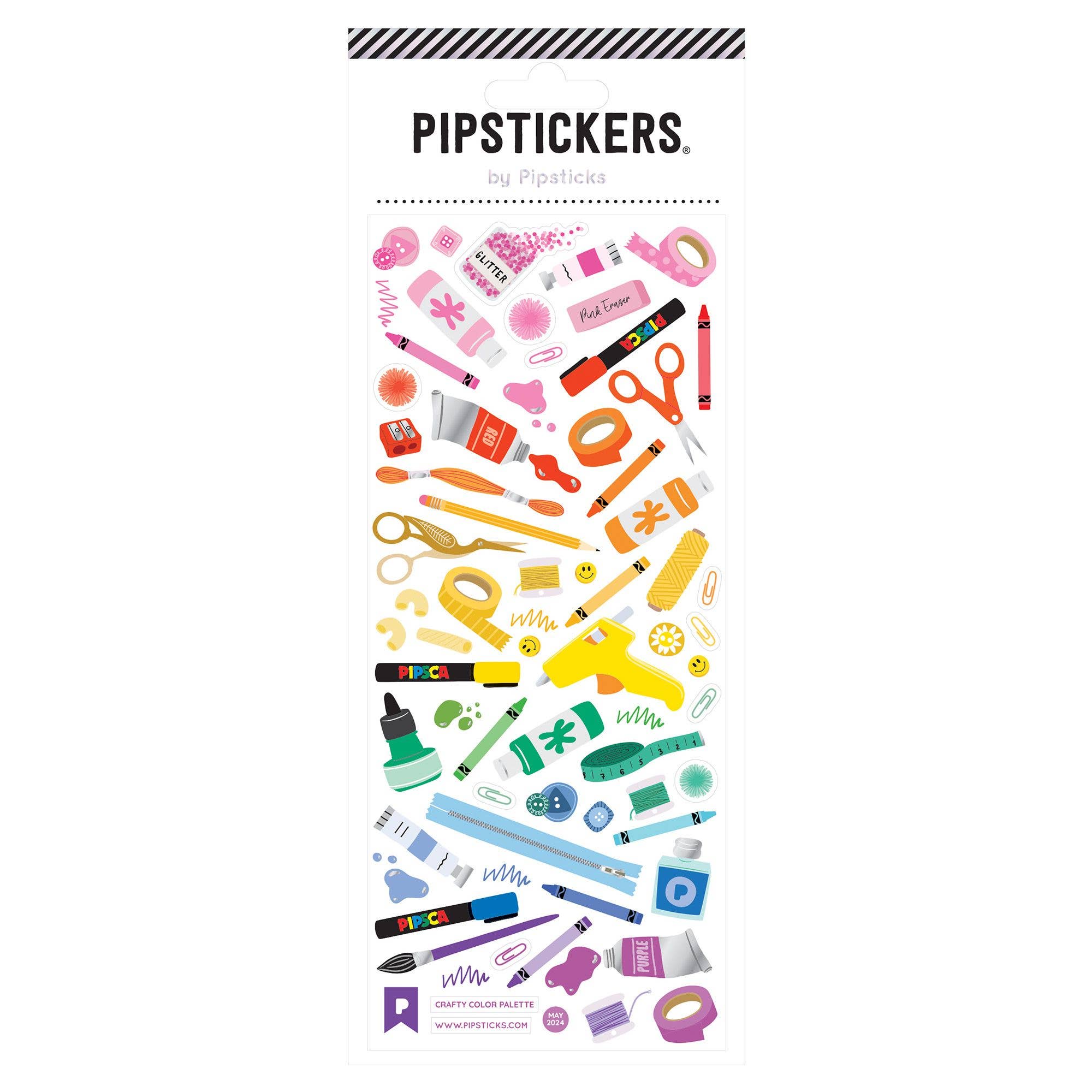 Crafty Color Palette Stickers - bubblegum market