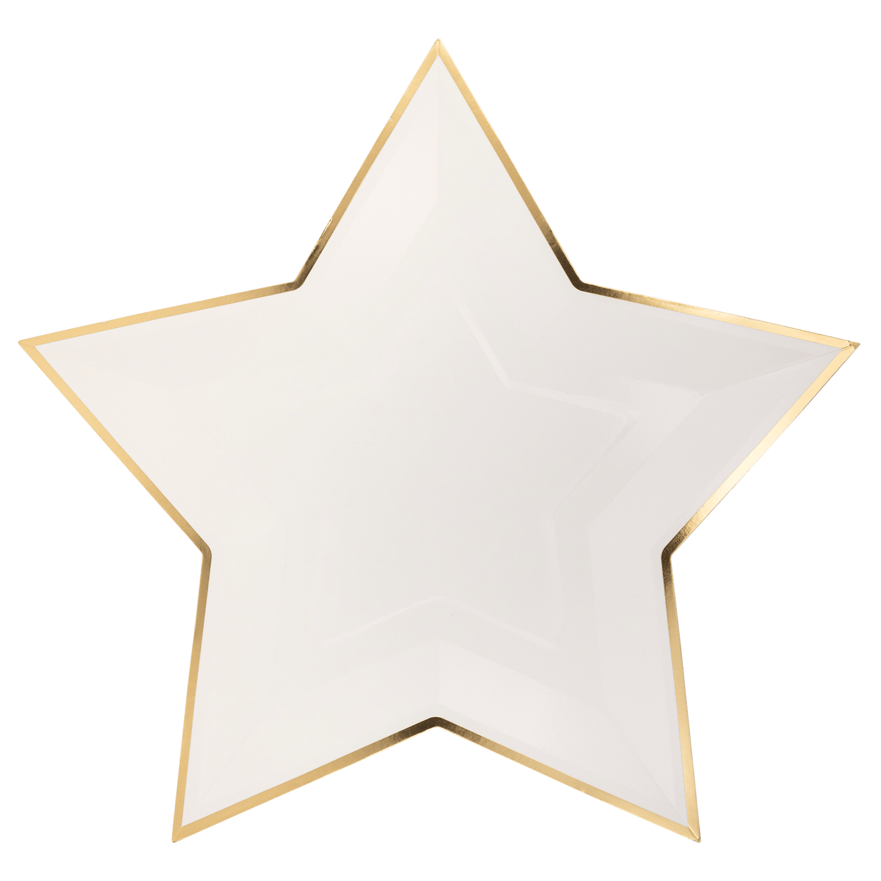 Cream Star - Shaped Paper Plates 11" - bubblegum market