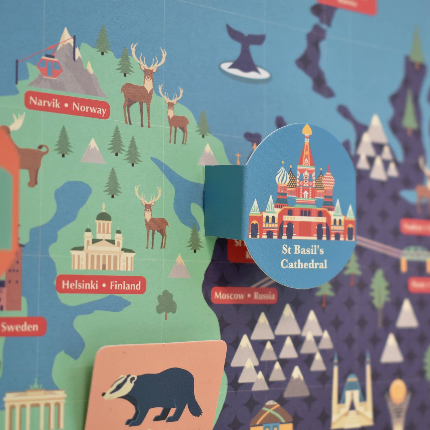Create Your Own Giant World Map Kit - bubblegum market