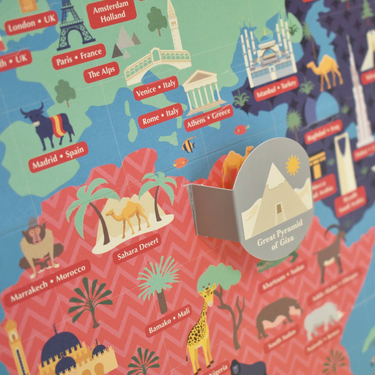Create Your Own Giant World Map Kit - bubblegum market
