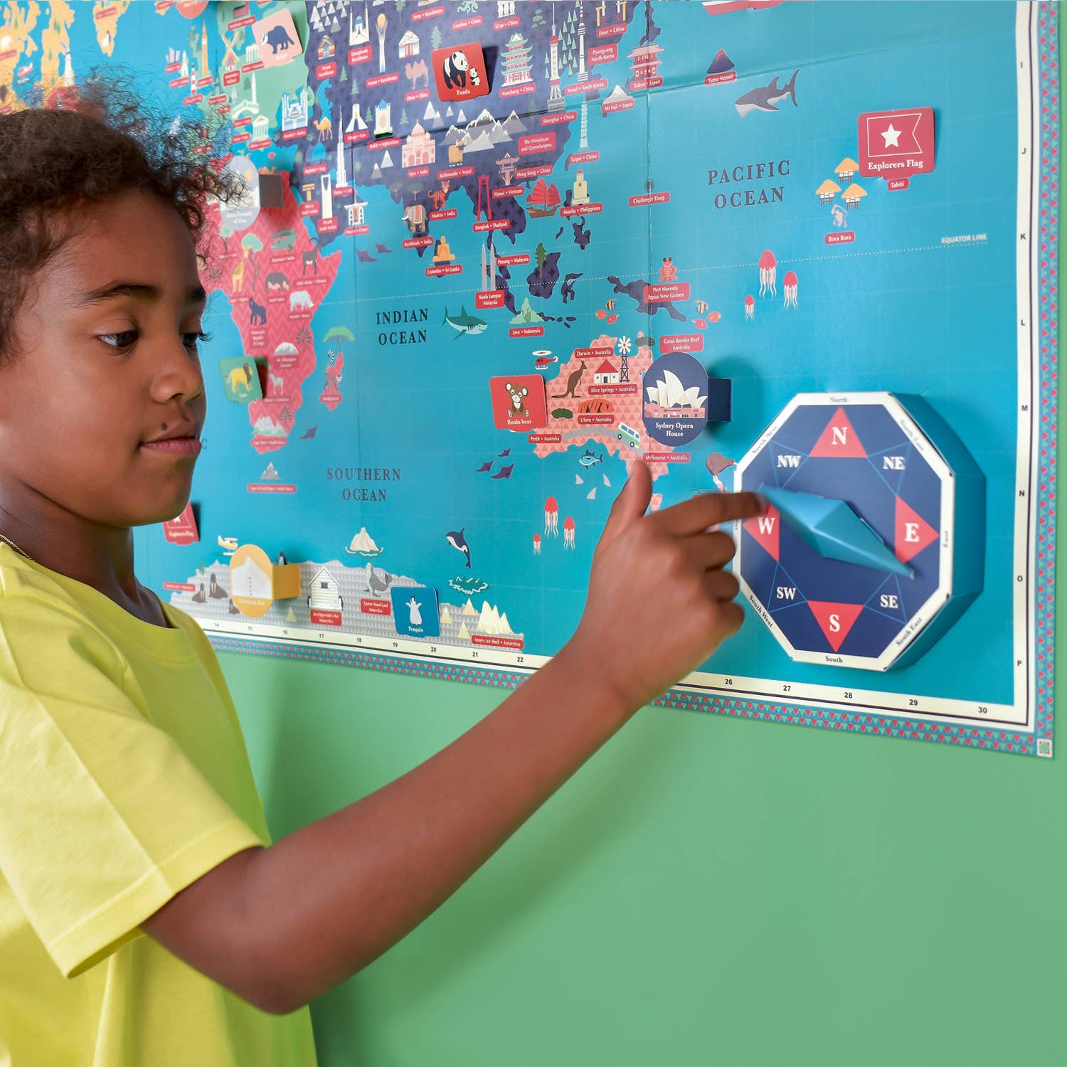 Create Your Own Giant World Map Kit - bubblegum market
