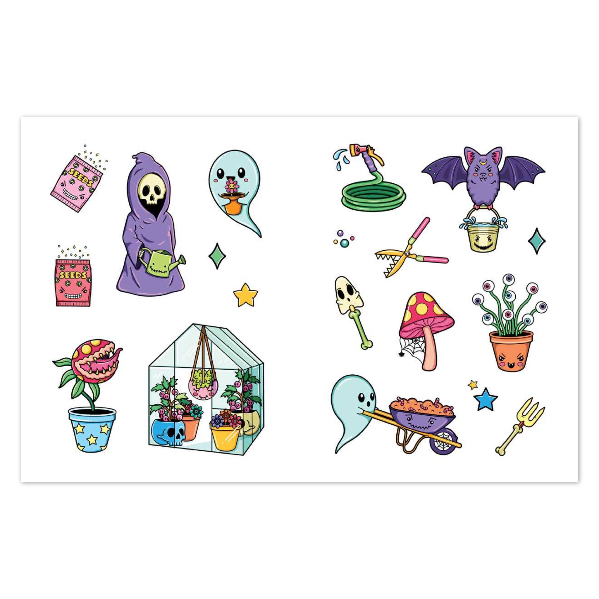 Creepy Cute Sticker Book - bubblegum market