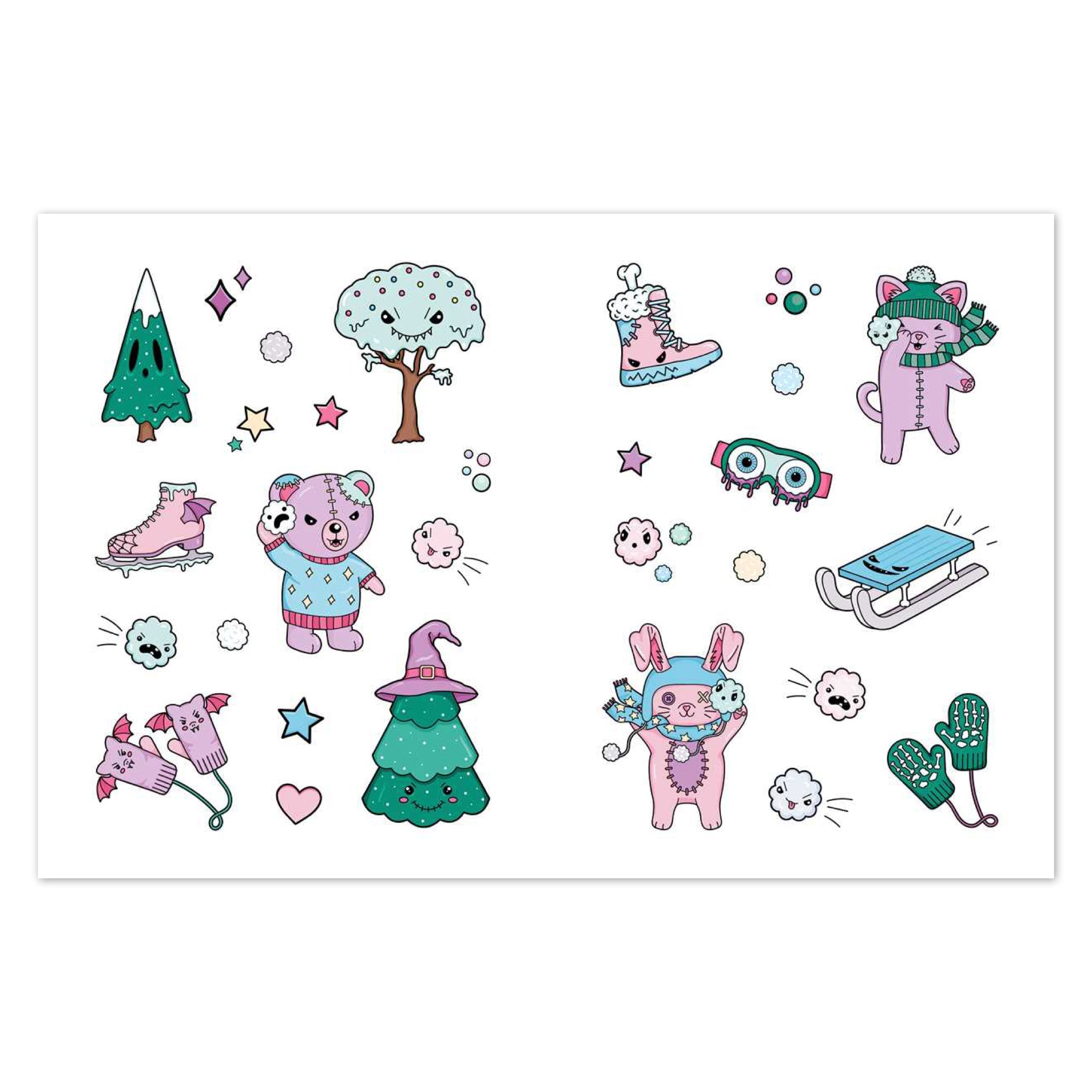 Creepy Cute Sticker Book - bubblegum market