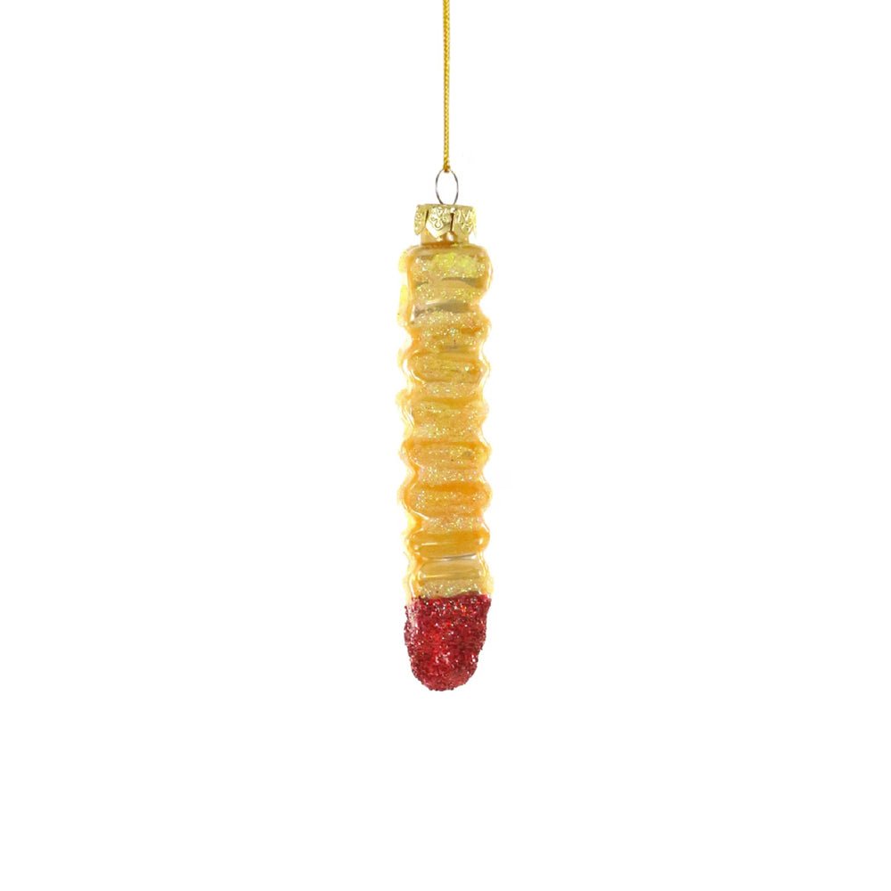 Crinkle Cut Fry w/ Ketchup Ornament 4" - bubblegum market