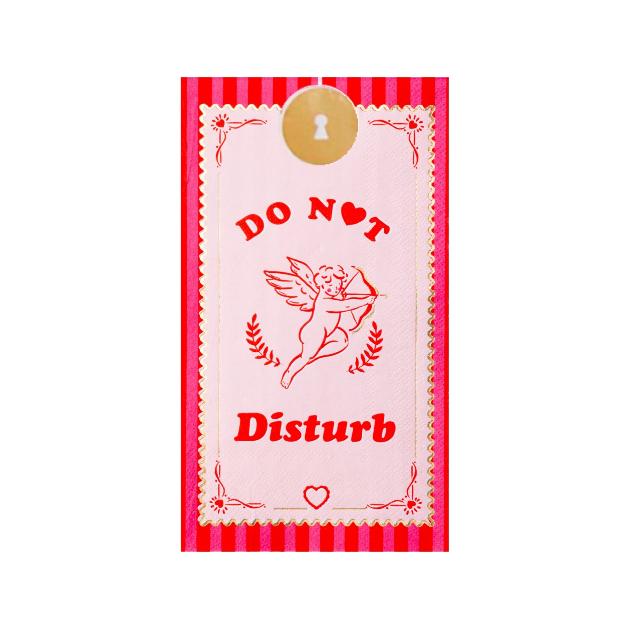 Cupid’s Crush DO NOT DISTURB Guest Towels - bubblegum market