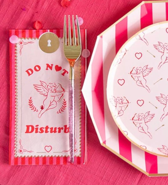 Cupid’s Crush DO NOT DISTURB Guest Towels - bubblegum market