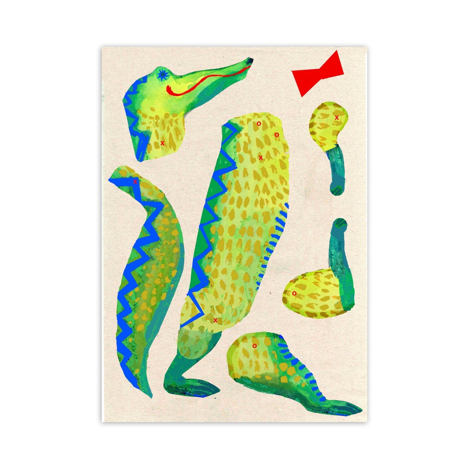 Cut & Make Alligator Puppet - bubblegum market