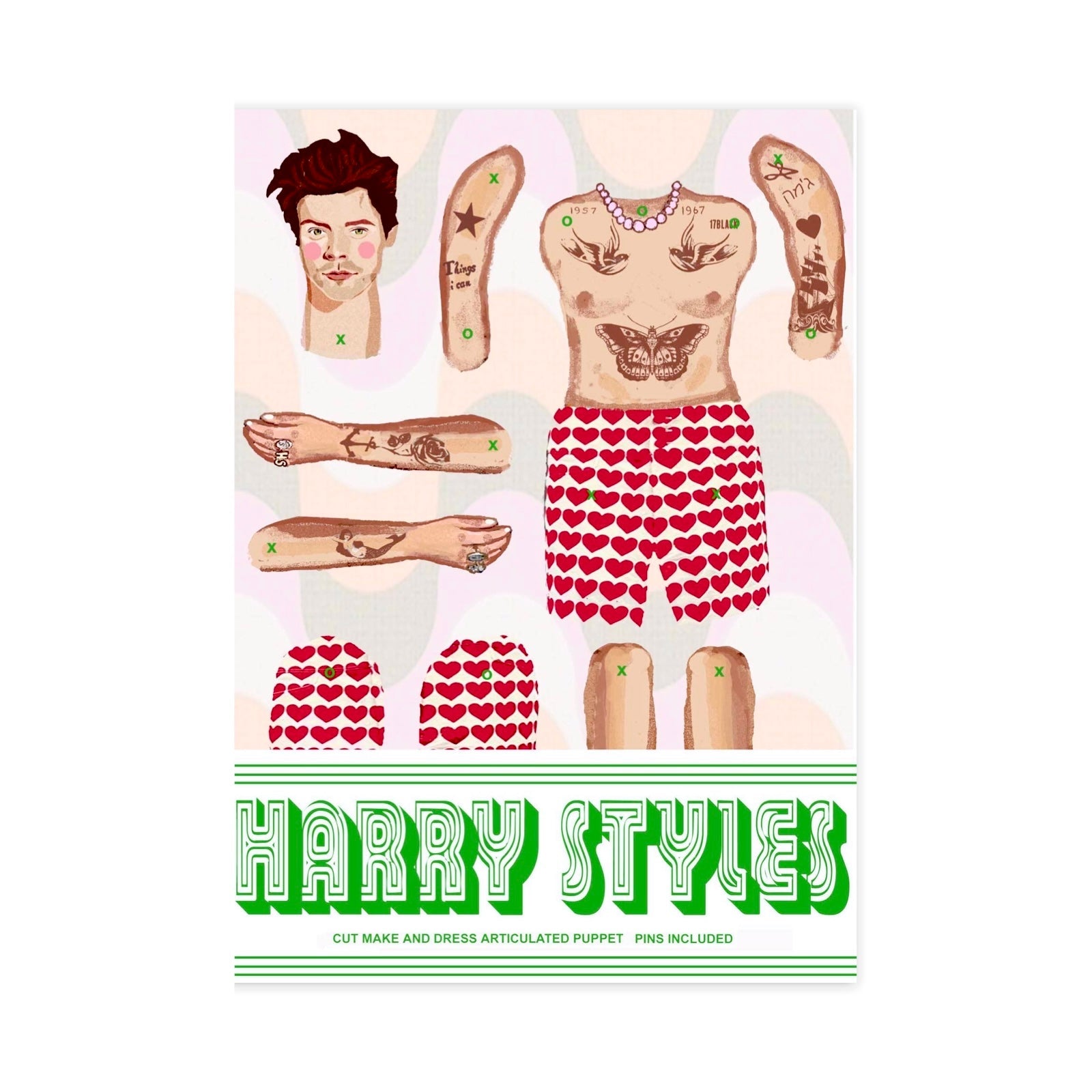 Cut & Make Harry Styles Paper Doll - bubblegum market