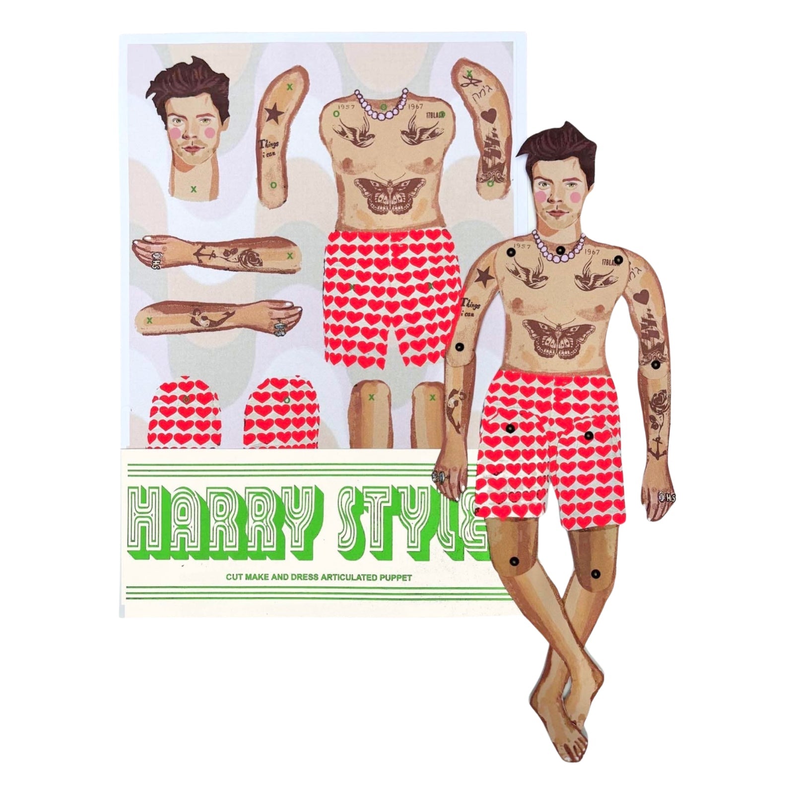 Cut & Make Harry Styles Paper Doll - bubblegum market