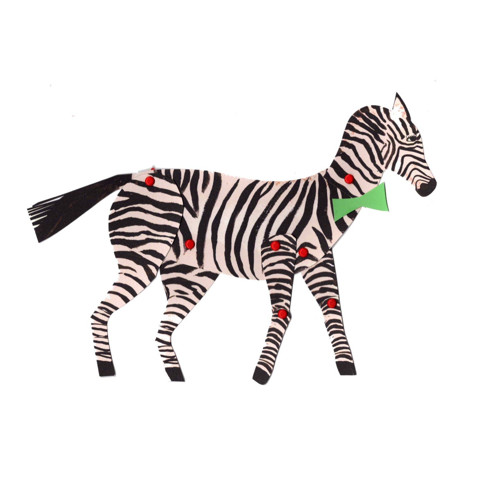 Cut & Make Paper Zebra - bubblegum market