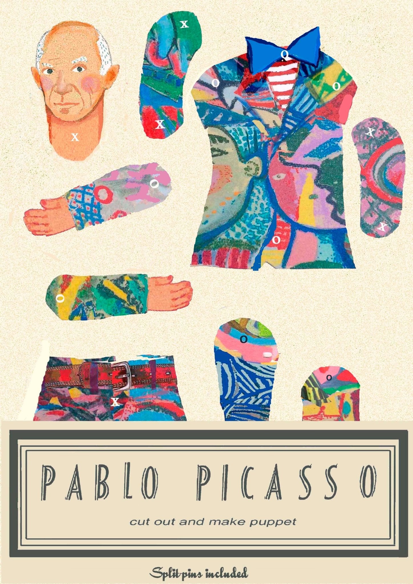 Cut & Make Picasso Paper Puppet - bubblegum market
