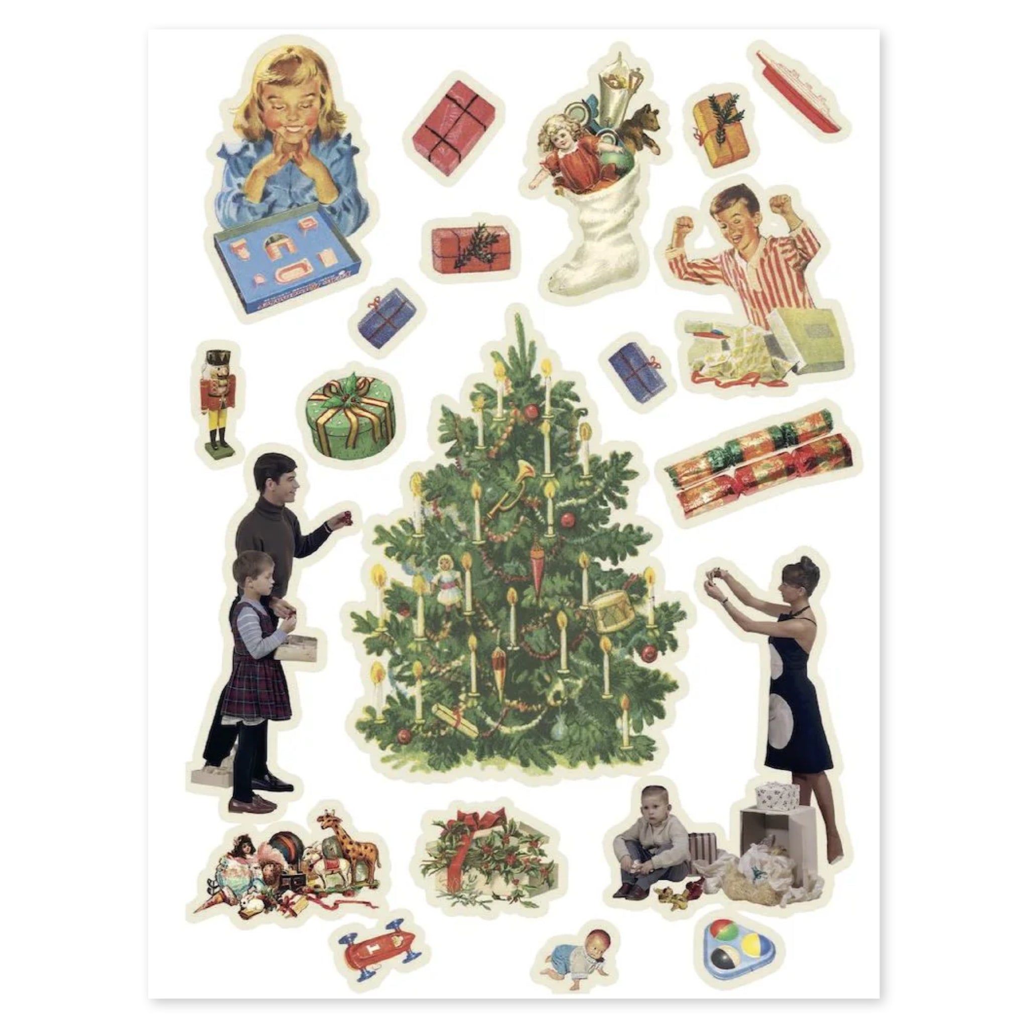 Cut Up This Book: Christmas Collage Kit - bubblegum market