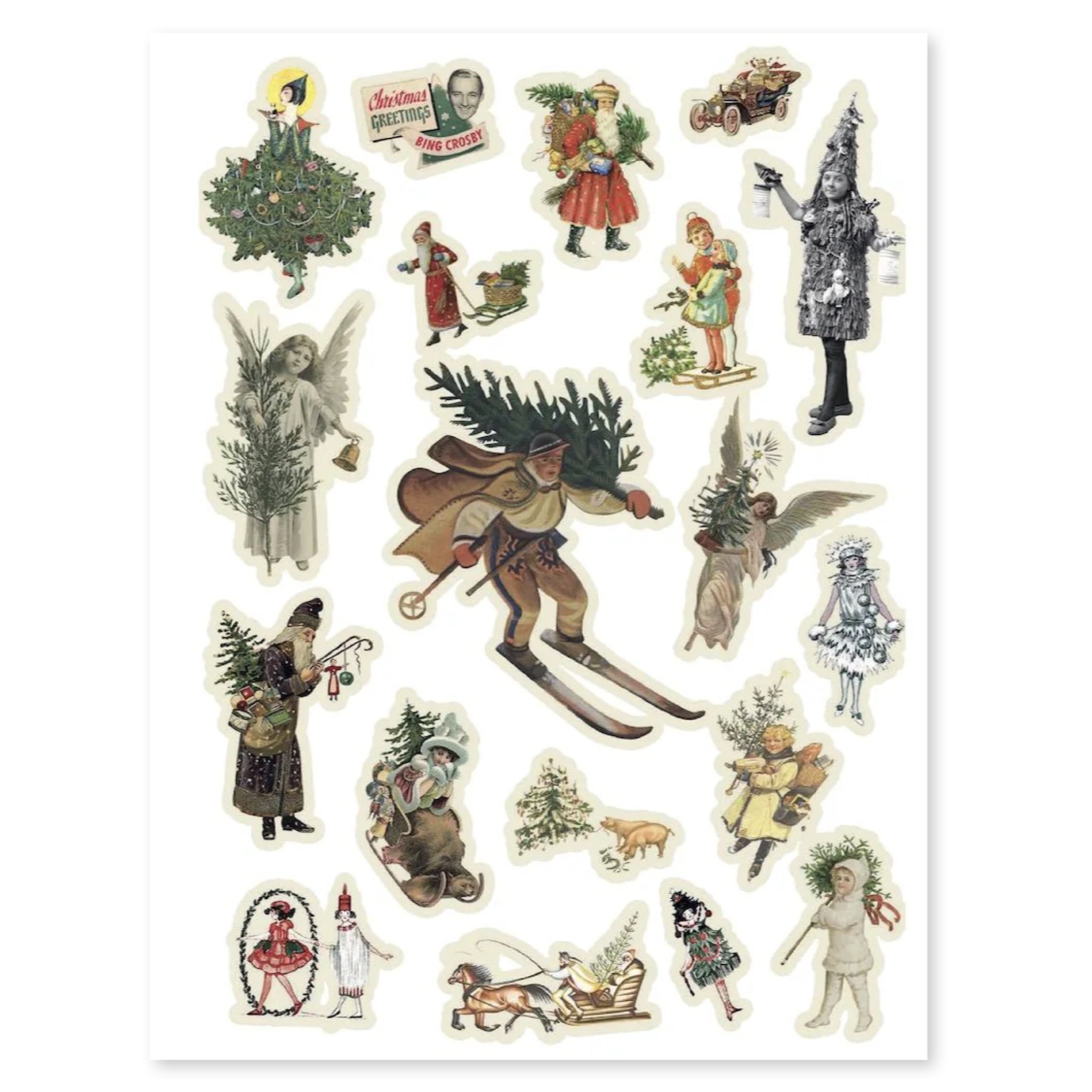 Cut Up This Book: Christmas Collage Kit - bubblegum market