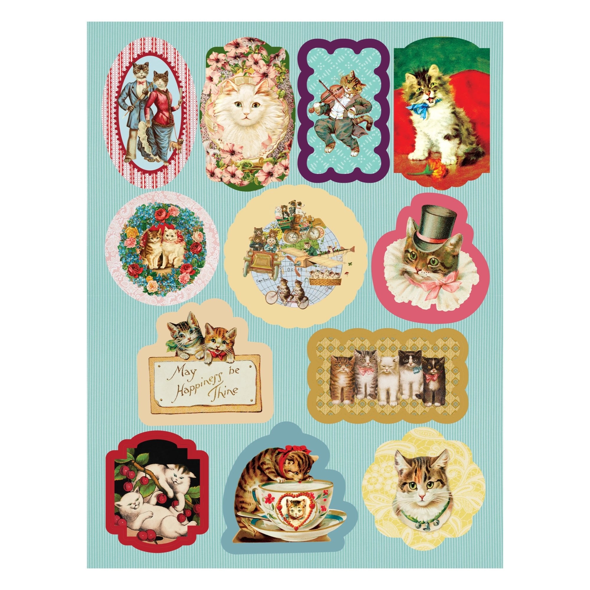 Cynthia Hart's Victoriana Cats Wrapping Papers & Tags - bubblegum market