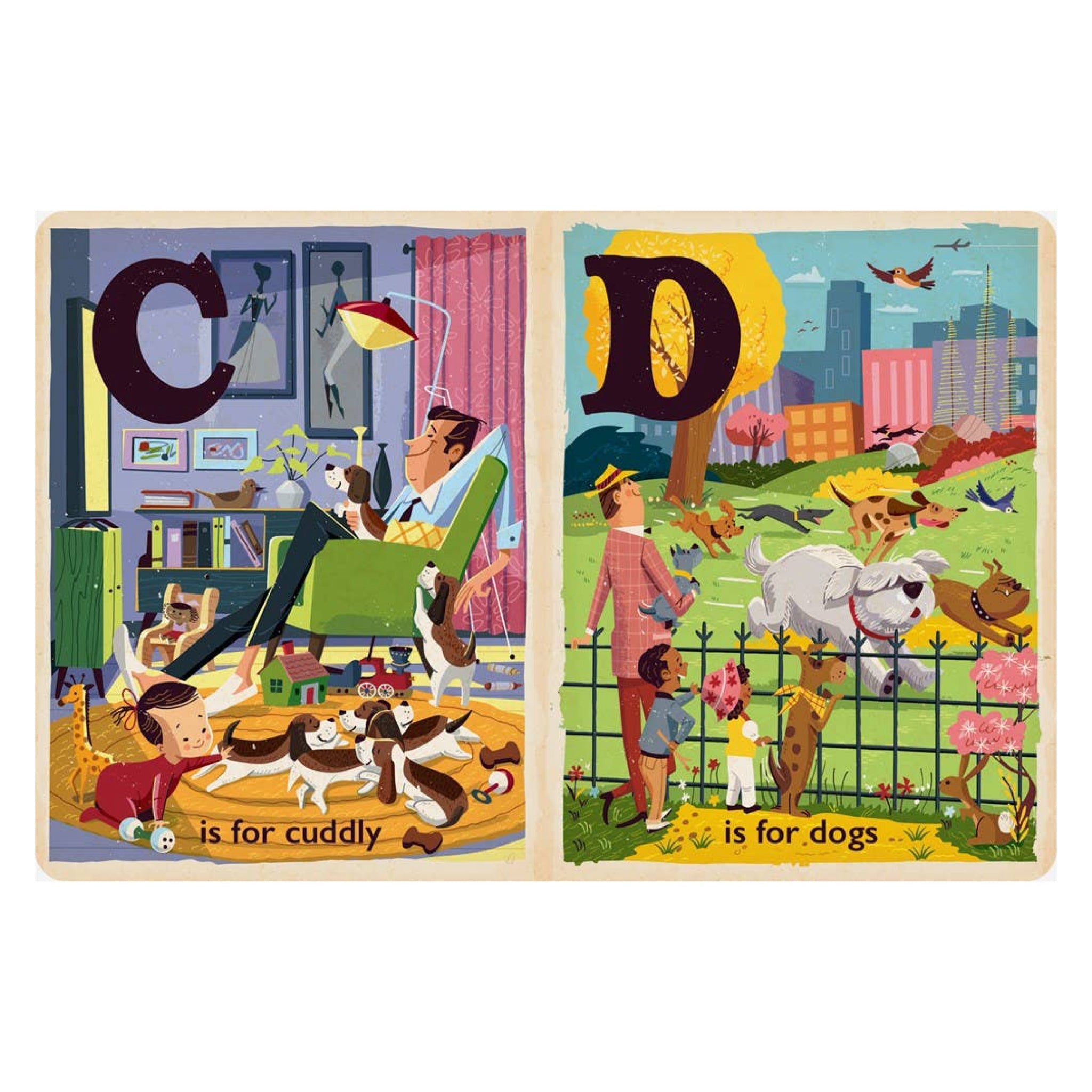 D is for Dogs: Alphabet Board Book - bubblegum market