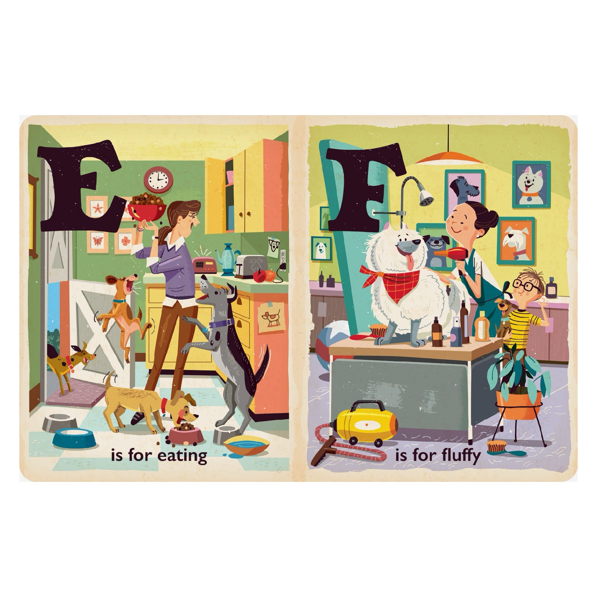 D is for Dogs: Alphabet Board Book - bubblegum market
