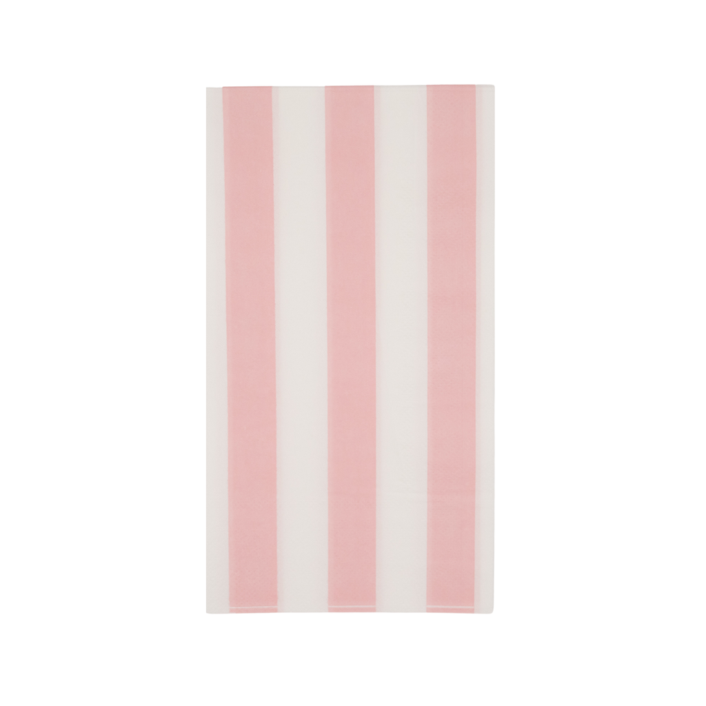 Petal Pink Cabana Stripe Guest Towel Napkins