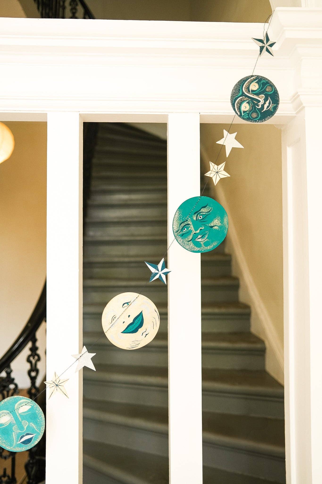 Man on the Moon Sewn Garland