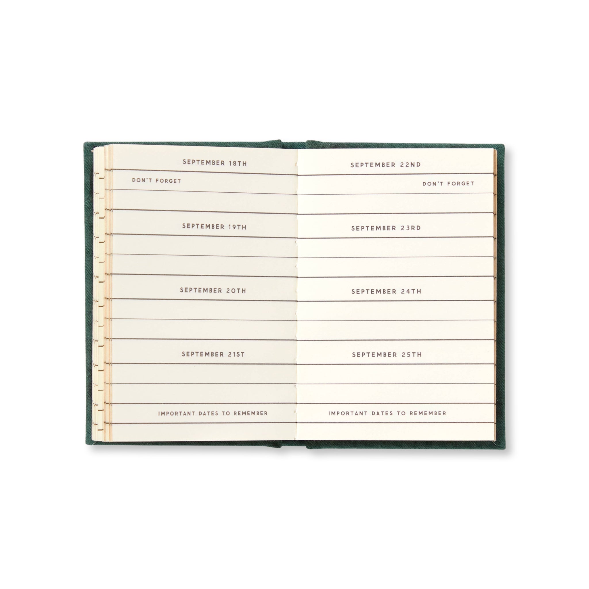 Dates People Get Mad If I Forget Tiny Diary - bubblegum market