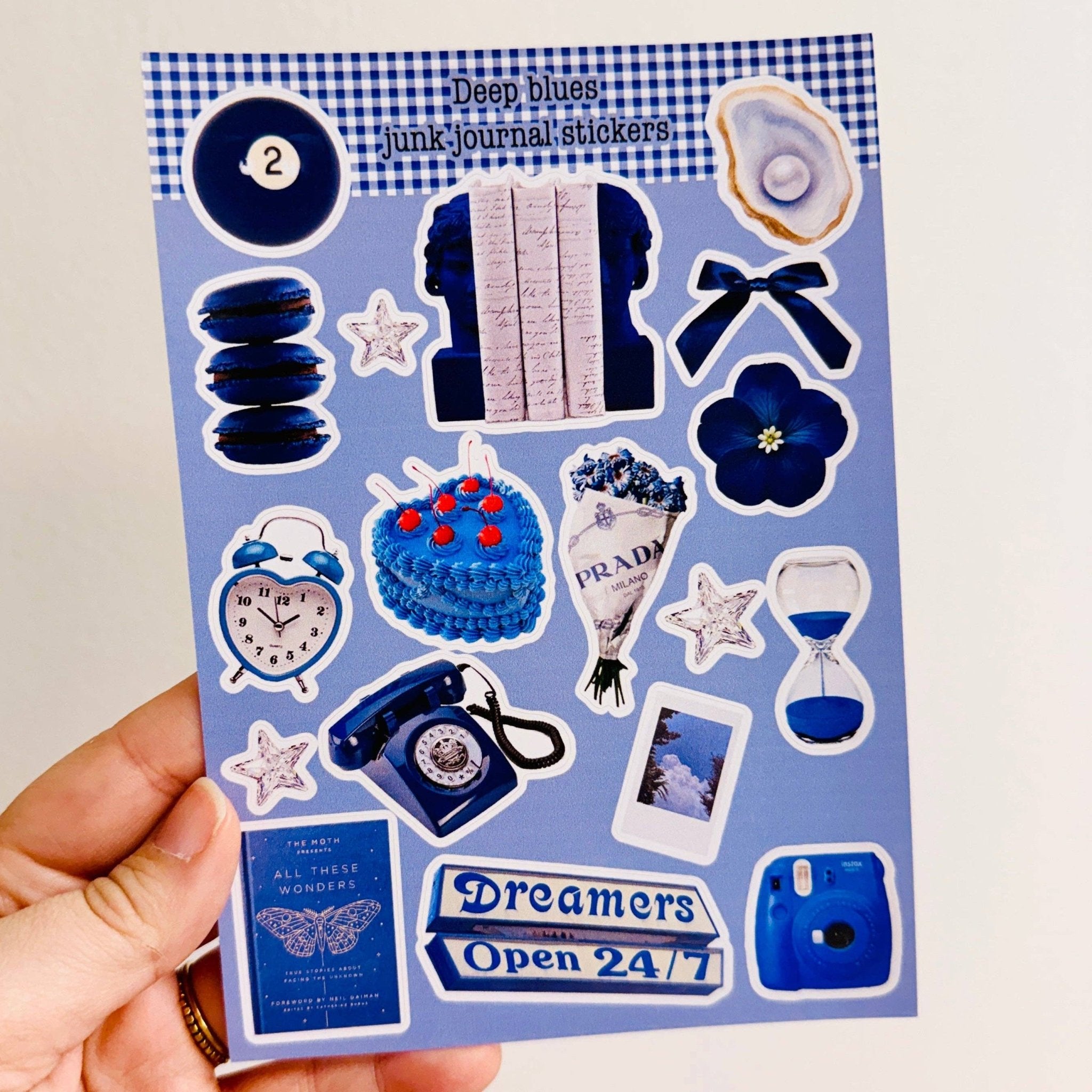 Deep Blues Vinyl Sticker Sheet - bubblegum market