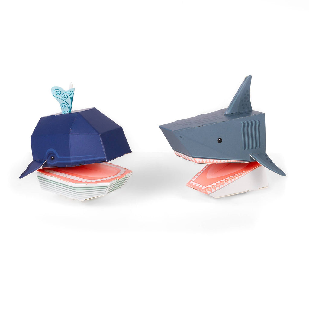 Create Your Own Shark & Whale Ocean Puppets