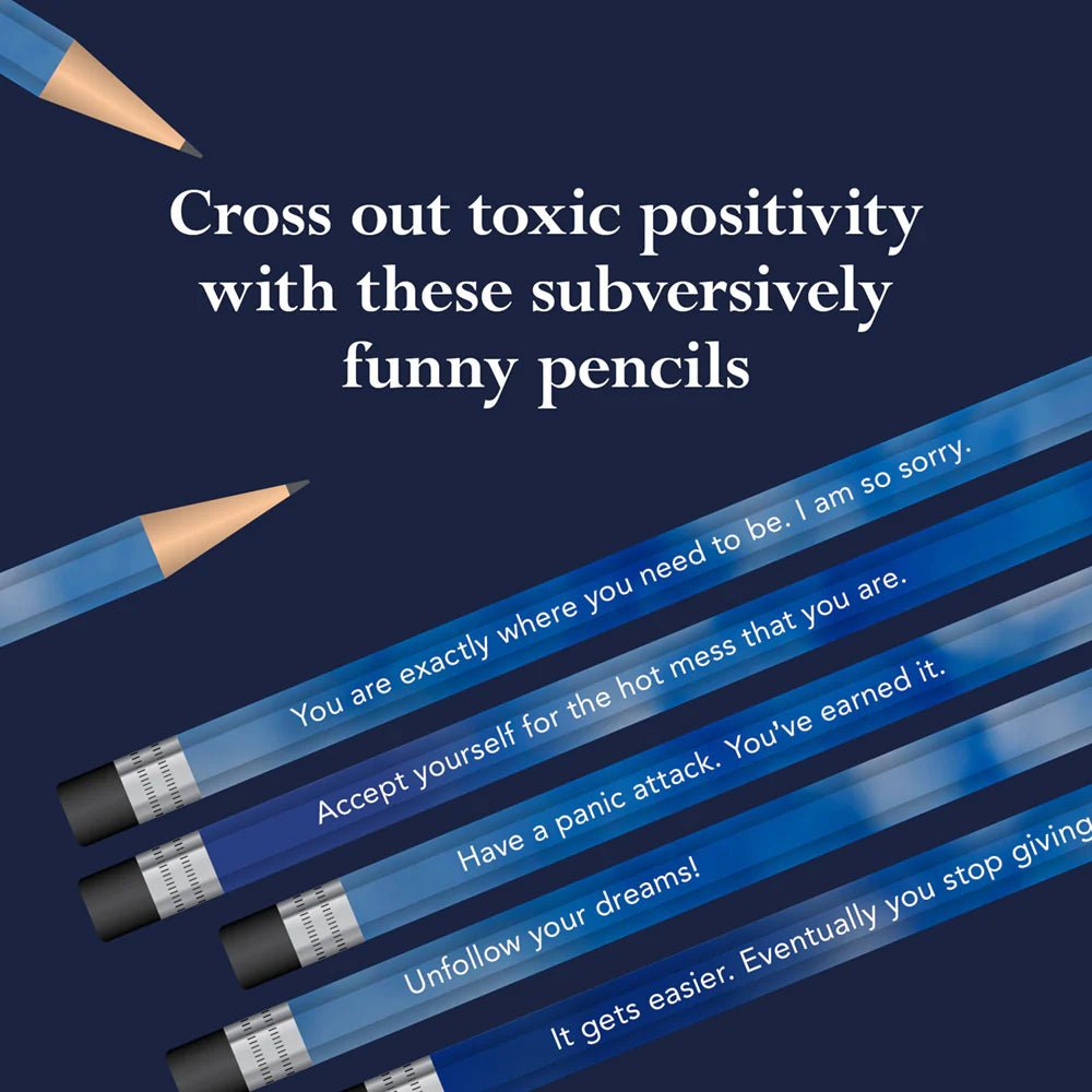 Disappointing Affirmations Pencils - bubblegum market