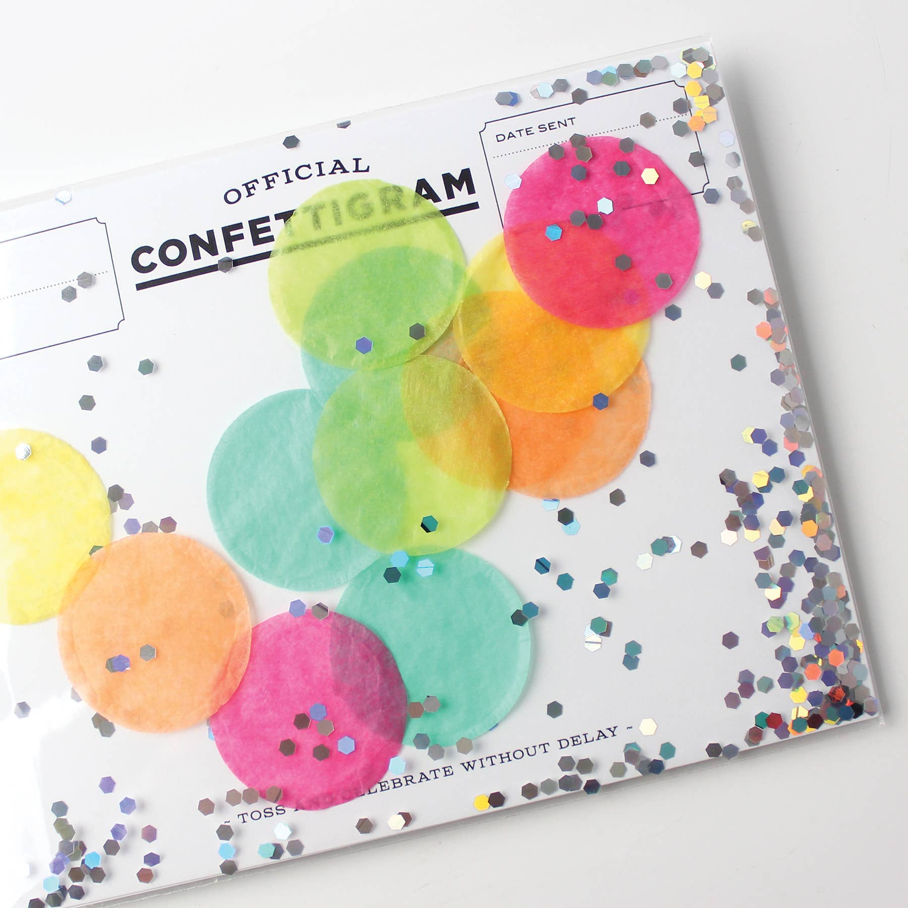 Disco Confettigram Greeting Card - bubblegum market