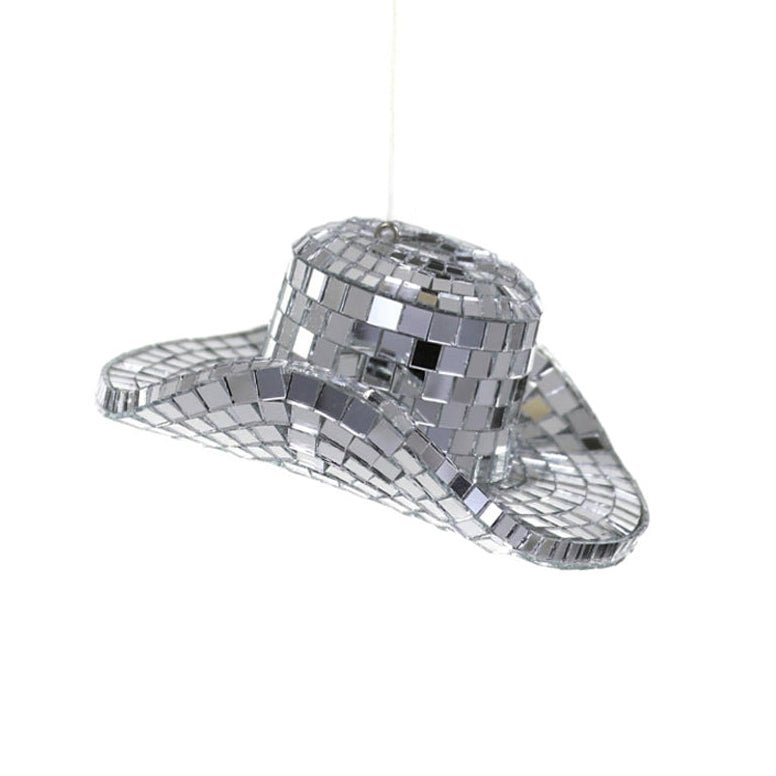 Disco Cowboy Hat Ornament 4" - bubblegum market