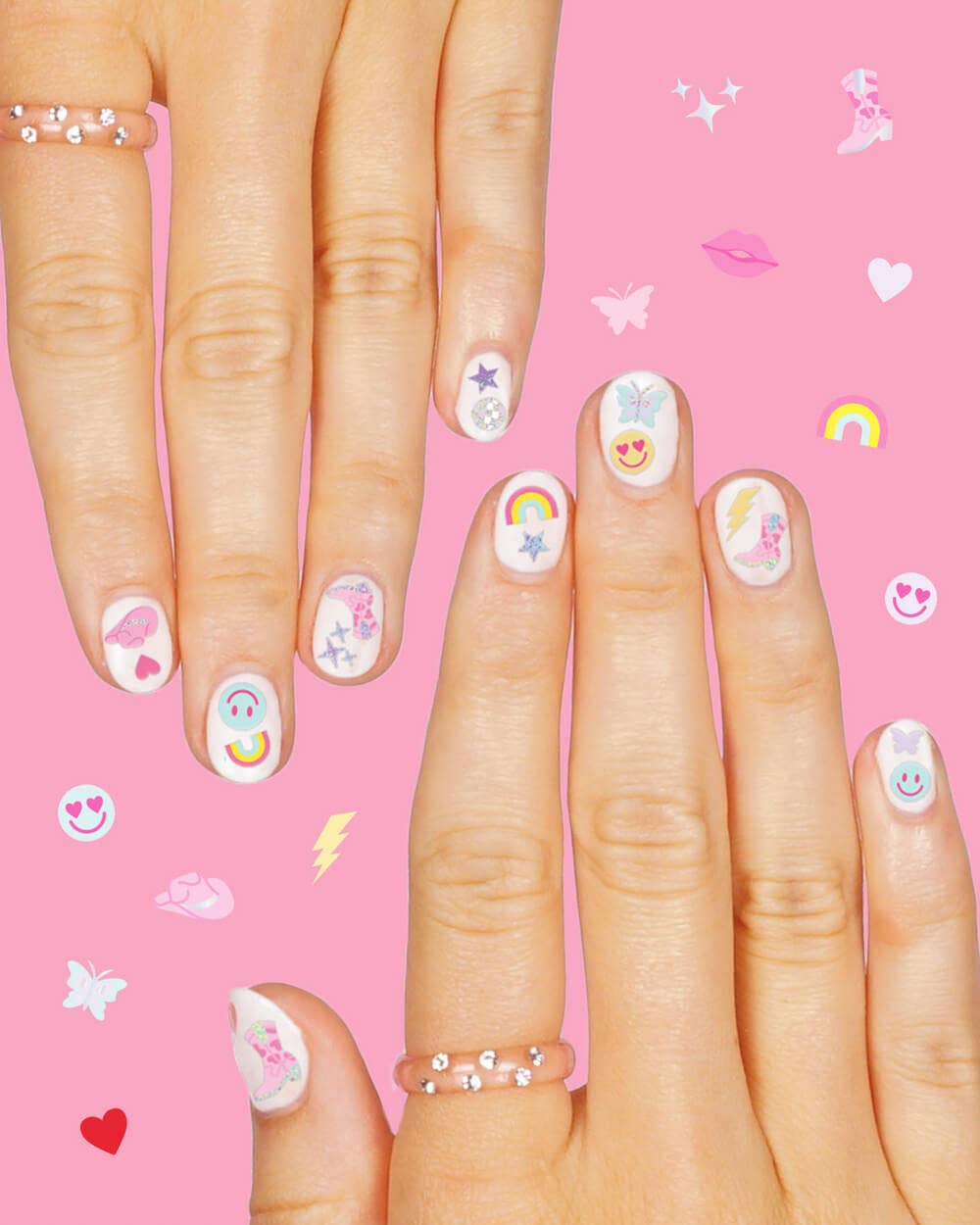 Disco Cowgirl Nail Stickers - bubblegum market