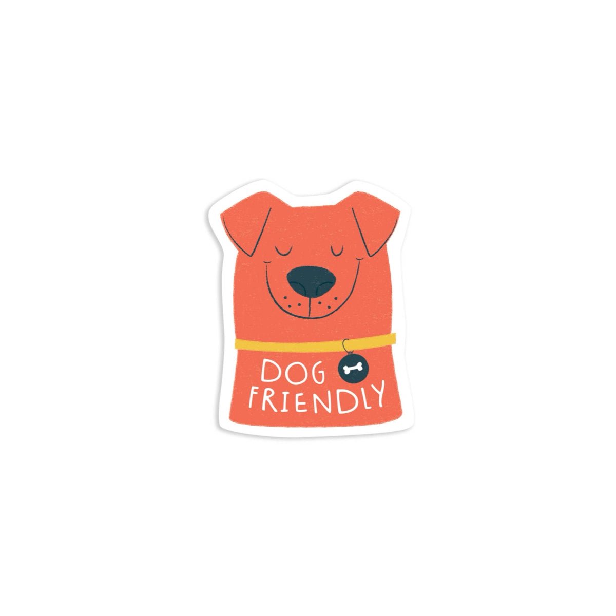 DOG FRIENDLY Vinyl Sticker - bubblegum market