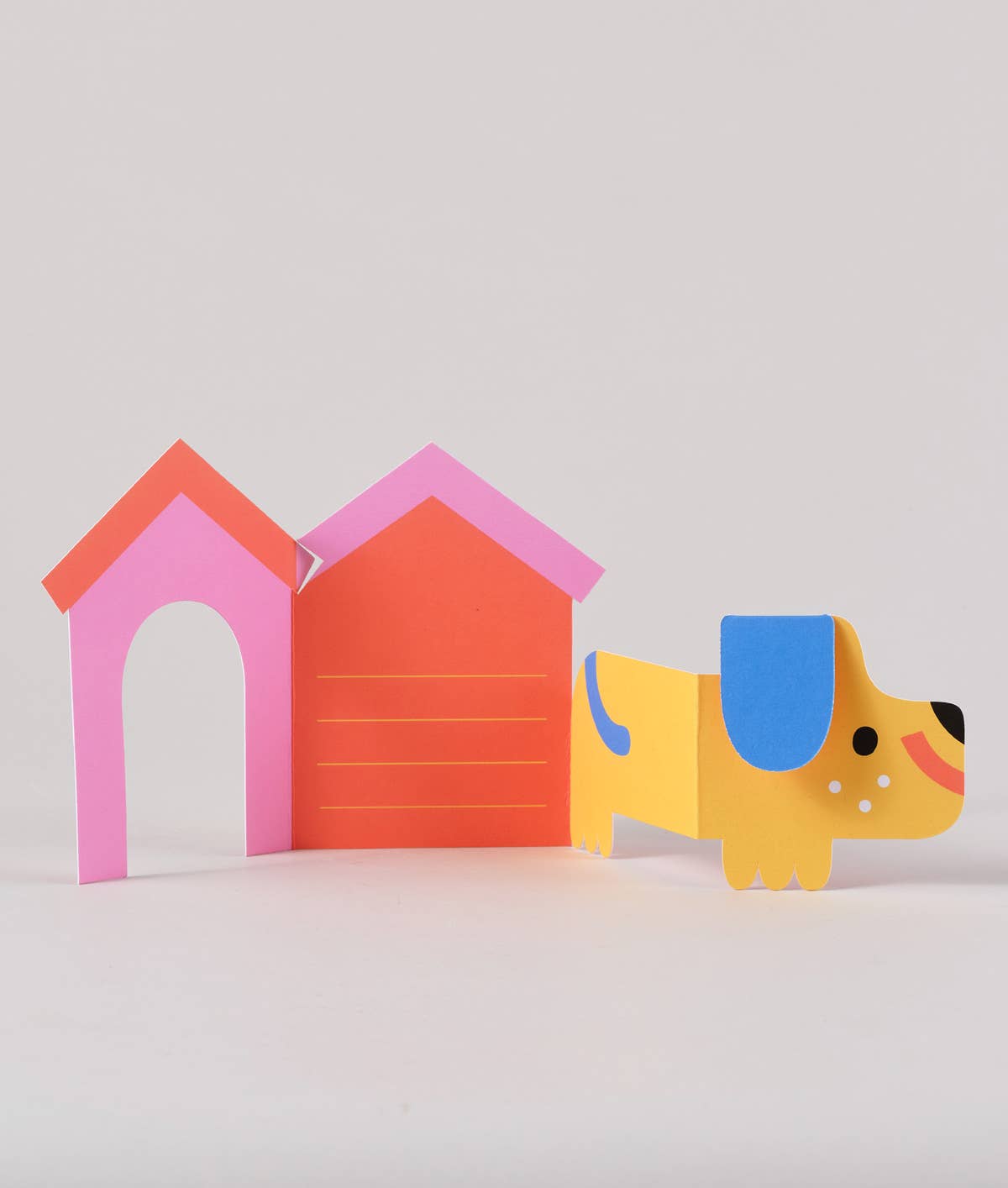 'Dog In House' Fold Out Kid's Birthday Card - bubblegum market