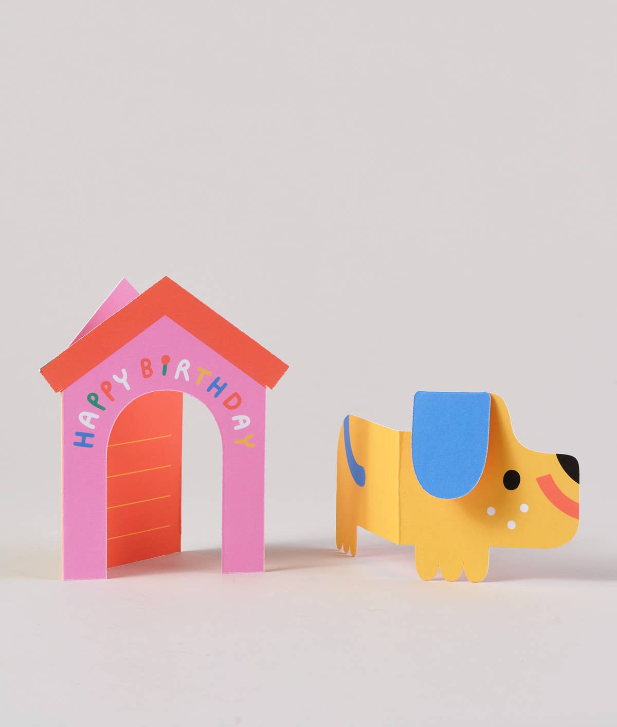 'Dog In House' Fold Out Kid's Birthday Card - bubblegum market