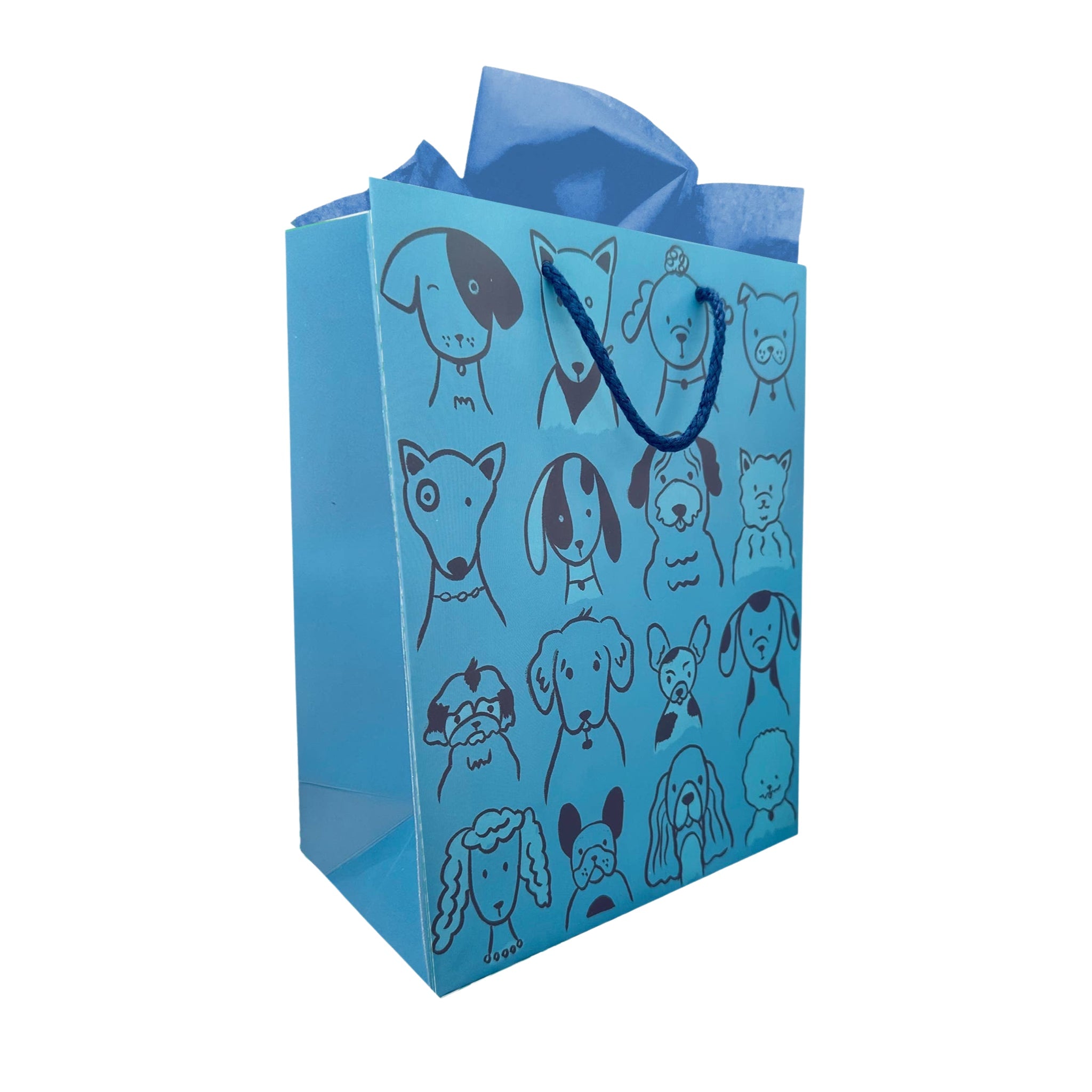 Dogs Medium Gift Bag - bubblegum market