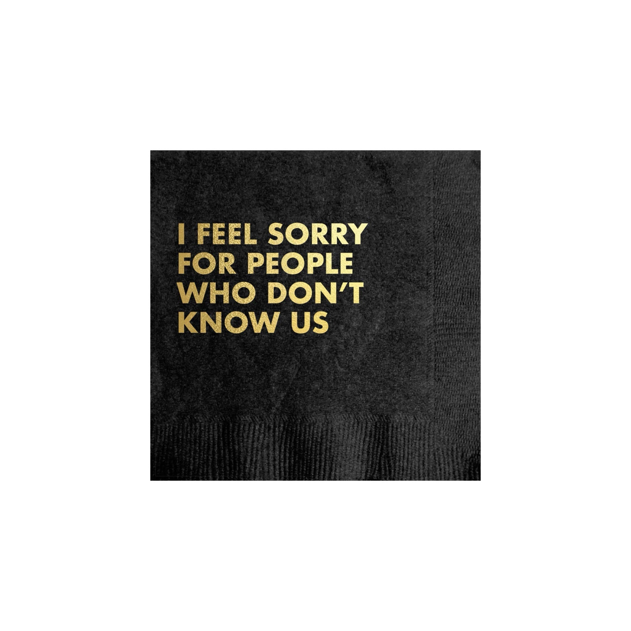 DON'T KNOW US Cocktail Napkins - bubblegum market