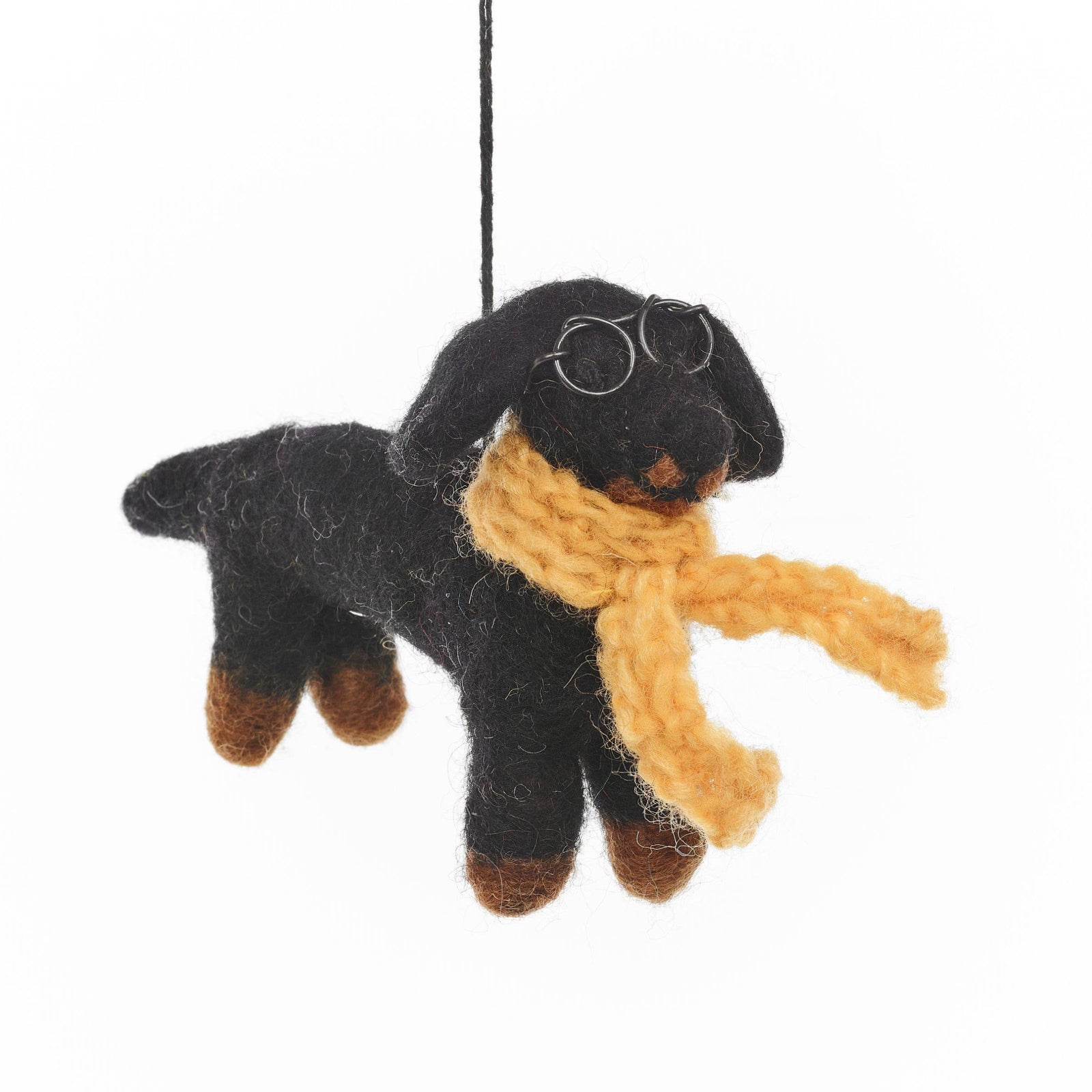 Douglas the Dachshund Felt Ornament 5" - bubblegum market